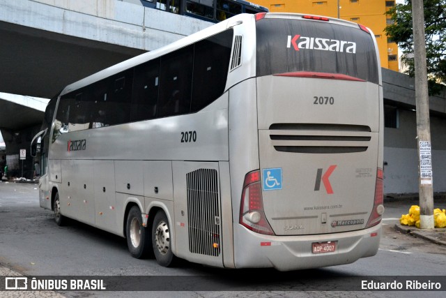 Kaissara - Viação Caiçara 2070 na cidade de Belo Horizonte, Minas Gerais, Brasil, por Eduardo Ribeiro. Número da foto: #8201475.