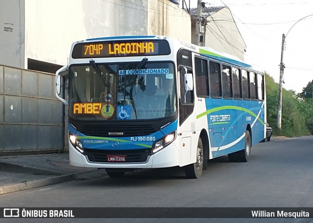 Viação Ponte Coberta RJ 190.080 na cidade de Nova Iguaçu, Rio de Janeiro, Brasil, por Willian Mesquita. Número da foto: #8201549.
