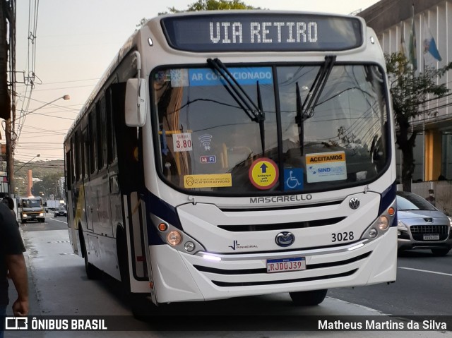 Viação Pinheiral 3028 na cidade de Volta Redonda, Rio de Janeiro, Brasil, por Matheus Martins da Silva. Número da foto: #8204071.