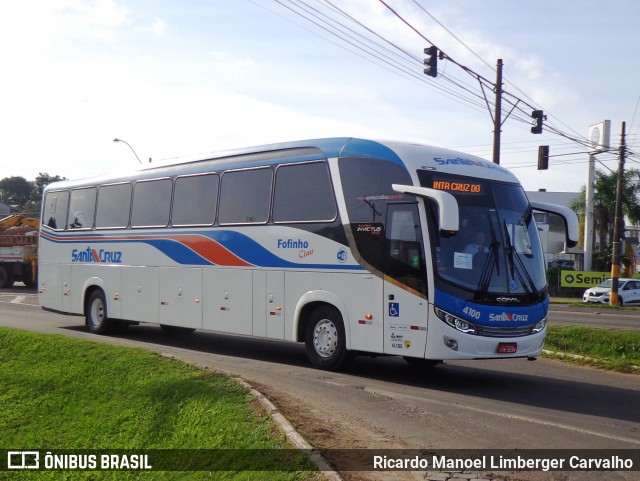 VUSC - Viação União Santa Cruz 4100 na cidade de Santa Cruz do Sul, Rio Grande do Sul, Brasil, por Ricardo Manoel Limberger Carvalho. Número da foto: #8204598.