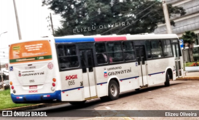 SOGIL - Sociedade de Ônibus Gigante Ltda. 055 na cidade de Gravataí, Rio Grande do Sul, Brasil, por Elizeu Oliveira. Número da foto: #8206475.