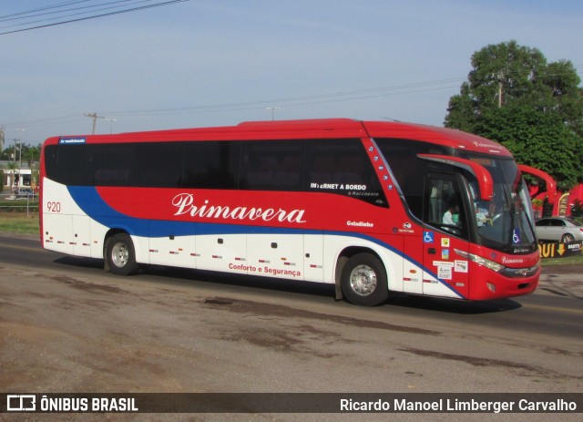 Primatur - Primavera Transportes 920 na cidade de Santa Cruz do Sul, Rio Grande do Sul, Brasil, por Ricardo Manoel Limberger Carvalho. ID da foto: 8204574.