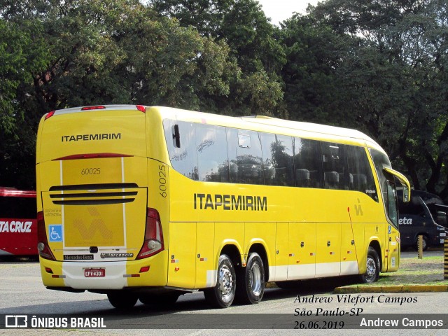 Viação Itapemirim 60025 na cidade de São Paulo, São Paulo, Brasil, por Andrew Campos. Número da foto: #8207119.