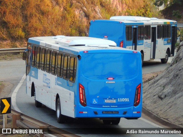 Concessionária Salvador Norte - CSN Transportes 11091 na cidade de Belo Horizonte, Minas Gerais, Brasil, por Adão Raimundo Marcelino. Número da foto: #8209549.