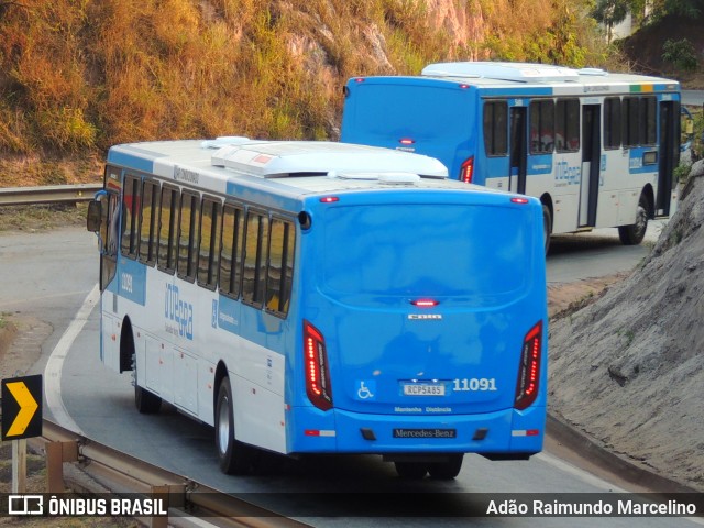 Concessionária Salvador Norte - CSN Transportes 11091 na cidade de Belo Horizonte, Minas Gerais, Brasil, por Adão Raimundo Marcelino. ID da foto: 8209549.