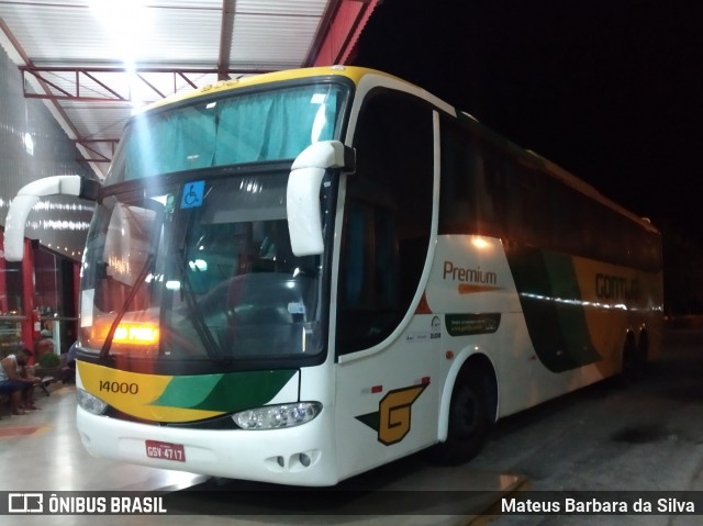 Empresa Gontijo de Transportes 14000 na cidade de Itaobim, Minas Gerais, Brasil, por Mateus Barbara da Silva. ID da foto: 8207691.