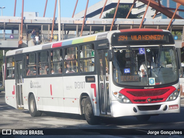 Transportes Barra D13107 na cidade de Rio de Janeiro, Rio de Janeiro, Brasil, por Jorge Gonçalves. ID da foto: 8208181.