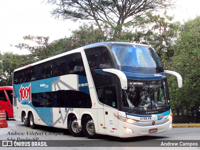 Auto Viação 1001 RJ 108.478 na cidade de São Paulo, São Paulo, Brasil, por Andrew Campos. ID da foto: 8207187.