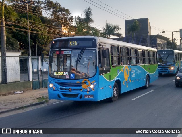 Nova Transporte 22164 na cidade de Cariacica, Espírito Santo, Brasil, por Everton Costa Goltara. ID da foto: 8207703.