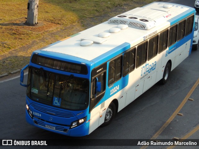 Concessionária Salvador Norte - CSN Transportes 11024 na cidade de Belo Horizonte, Minas Gerais, Brasil, por Adão Raimundo Marcelino. ID da foto: 8209507.