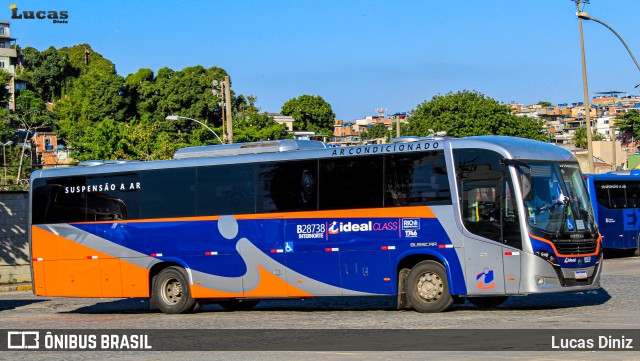 Viação Ideal B28738 na cidade de Rio de Janeiro, Rio de Janeiro, Brasil, por Lucas Diniz. ID da foto: 8158293.