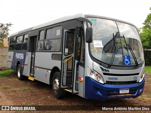 Expresso Fronteira d`Oeste 03 na cidade de Alegrete, Rio Grande do Sul, Brasil, por Marco Antônio Martins Dias. ID da foto: 8157159.