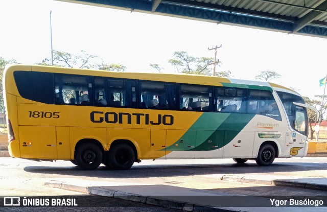 Empresa Gontijo de Transportes 18105 na cidade de Taguatinga, Distrito Federal, Brasil, por Ygor Busólogo. Número da foto: #8157036.