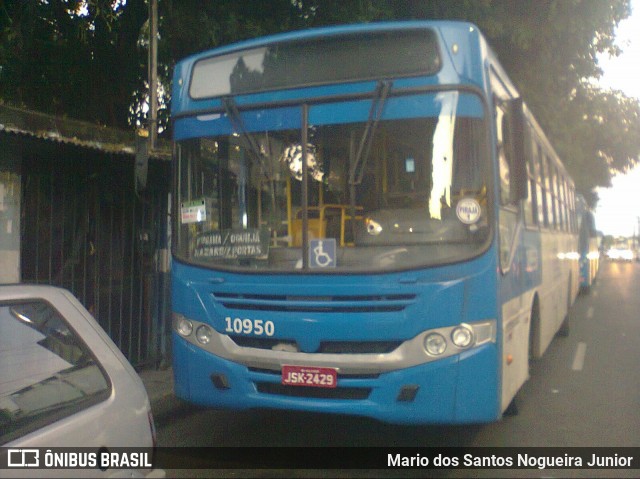 Concessionária Salvador Norte - CSN Transportes 10950 na cidade de Salvador, Bahia, Brasil, por Mario dos Santos Nogueira Junior. ID da foto: 8210898.