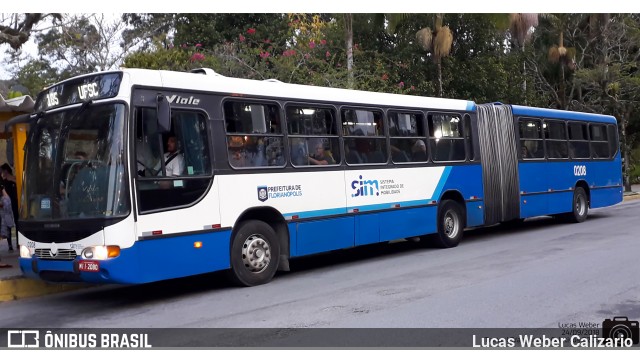 Transol Transportes Coletivos 0208 na cidade de Florianópolis, Santa Catarina, Brasil, por Lucas Weber Calizario. Número da foto: #8211172.