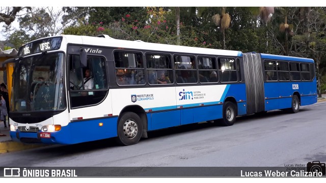 Transol Transportes Coletivos 0208 na cidade de Florianópolis, Santa Catarina, Brasil, por Lucas Weber Calizario. ID da foto: 8211172.