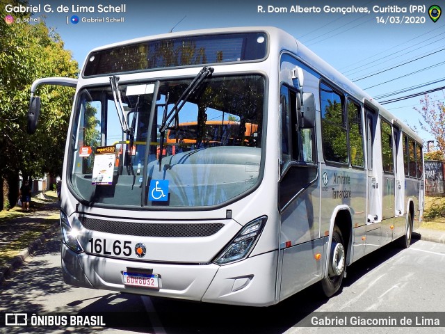 Viação Tamandaré 16L65 na cidade de Curitiba, Paraná, Brasil, por Gabriel Giacomin de Lima. ID da foto: 8212085.