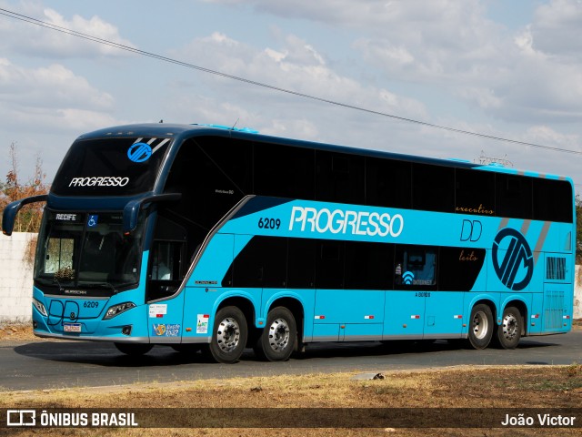 Auto Viação Progresso 6209 na cidade de Teresina, Piauí, Brasil, por João Victor. ID da foto: 8210314.