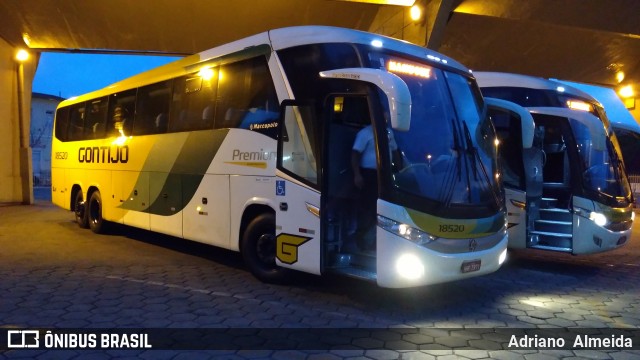 Empresa Gontijo de Transportes 18520 na cidade de Belo Horizonte, Minas Gerais, Brasil, por Adriano  Almeida. ID da foto: 8215230.