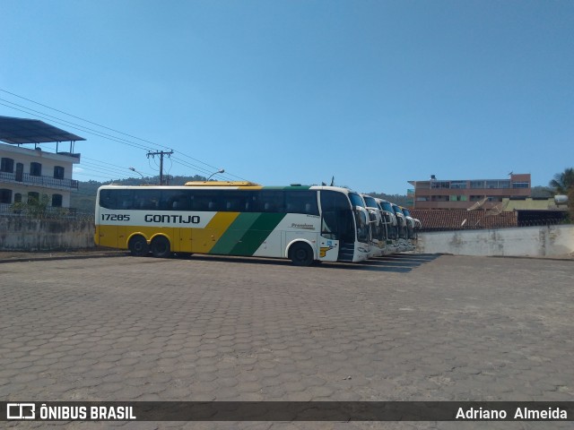 Empresa Gontijo de Transportes 17285 na cidade de João Monlevade, Minas Gerais, Brasil, por Adriano  Almeida. ID da foto: 8215170.