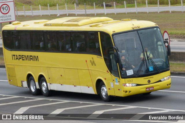 Viação Itapemirim 5043 na cidade de São José dos Campos, São Paulo, Brasil, por Everaldo Bordini. ID da foto: 8213551.