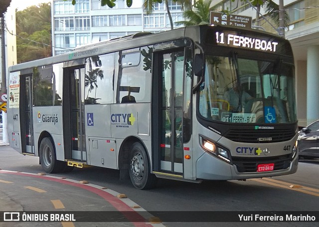 City Transporte Urbano Intermodal - Guarujá 447 na cidade de Guarujá, São Paulo, Brasil, por Yuri Ferreira Marinho. ID da foto: 8213509.