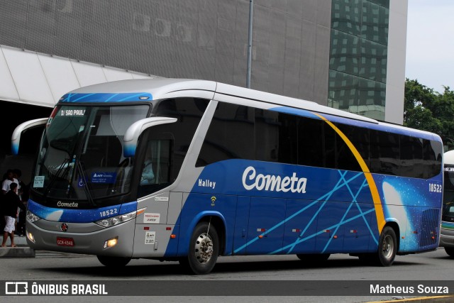 Viação Cometa 18522 na cidade de Rio de Janeiro, Rio de Janeiro, Brasil, por Matheus Souza. ID da foto: 8216213.