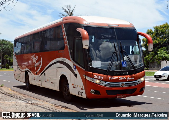 Expresso Mato Grosso 3080 na cidade de Campo Grande, Mato Grosso do Sul, Brasil, por Eduardo  Marques Teixeira. ID da foto: 8213981.