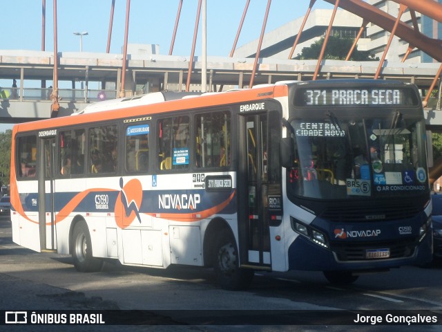 Viação Novacap C51590 na cidade de Rio de Janeiro, Rio de Janeiro, Brasil, por Jorge Gonçalves. Número da foto: #8214578.