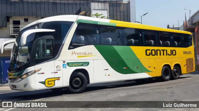 Empresa Gontijo de Transportes 18685 na cidade de Rio de Janeiro, Rio de Janeiro, Brasil, por Luiz Guilherme. Número da foto: #8215991.