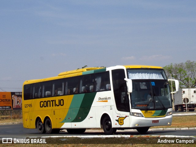 Empresa Gontijo de Transportes 12745 na cidade de Pirapora, Minas Gerais, Brasil, por Andrew Campos. ID da foto: 8217696.