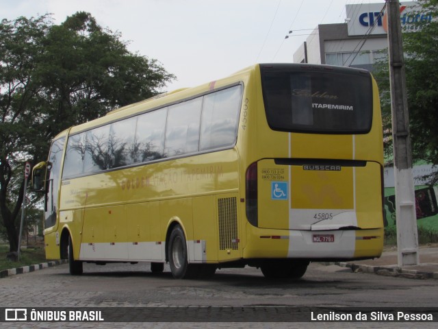 Viação Itapemirim 45805 na cidade de Caruaru, Pernambuco, Brasil, por Lenilson da Silva Pessoa. ID da foto: 8218373.