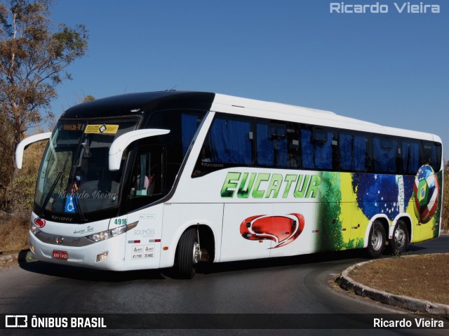 Eucatur - Empresa União Cascavel de Transportes e Turismo 4916 na cidade de Brasília, Distrito Federal, Brasil, por Ricardo Vieira. Número da foto: #8218868.