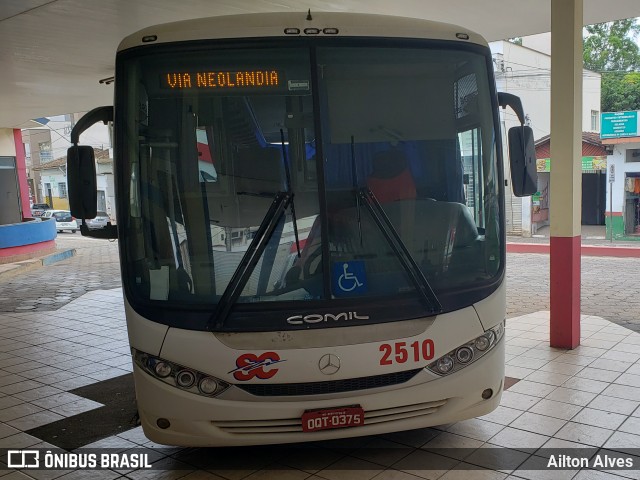 Viação São Cristóvão 2510 na cidade de Itapecerica, Minas Gerais, Brasil, por Ailton Alves. ID da foto: 8218405.