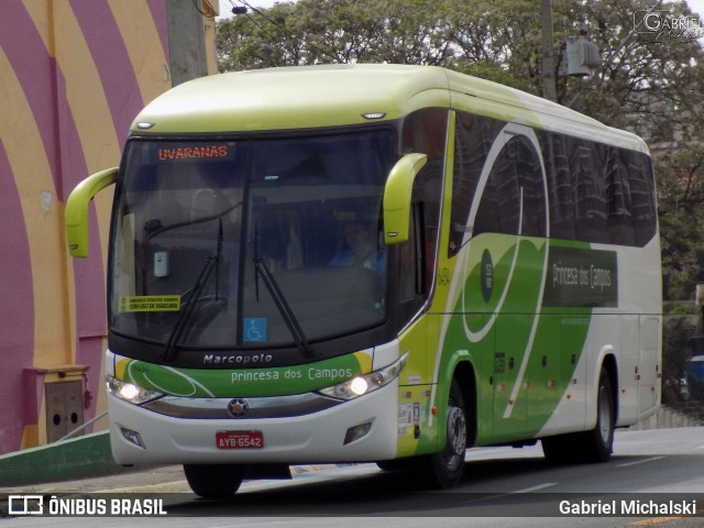 Expresso Princesa dos Campos 6454 na cidade de Ponta Grossa, Paraná, Brasil, por Gabriel Michalski. ID da foto: 8218256.