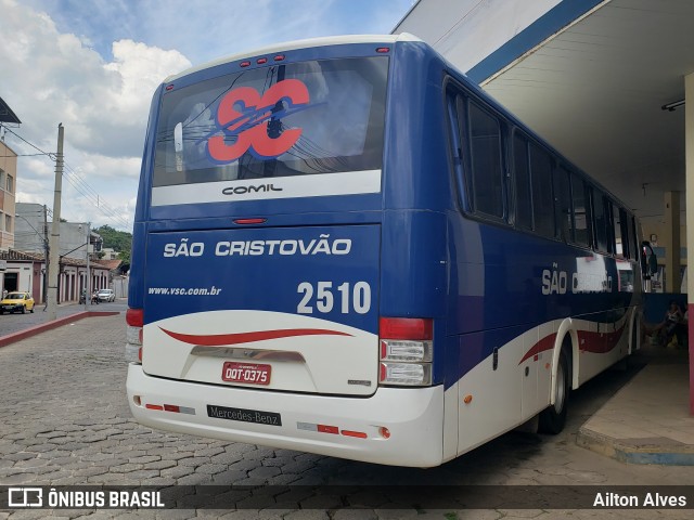 Viação São Cristóvão 2510 na cidade de Itapecerica, Minas Gerais, Brasil, por Ailton Alves. ID da foto: 8218402.