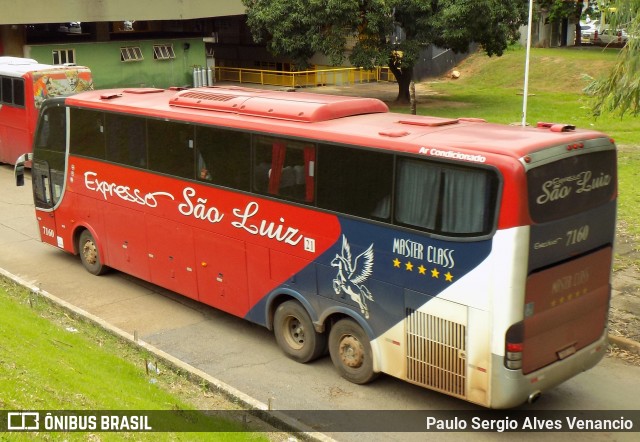 Expresso São Luiz 7160 na cidade de Cuiabá, Mato Grosso, Brasil, por Paulo Sergio Alves Venancio. ID da foto: 8218379.