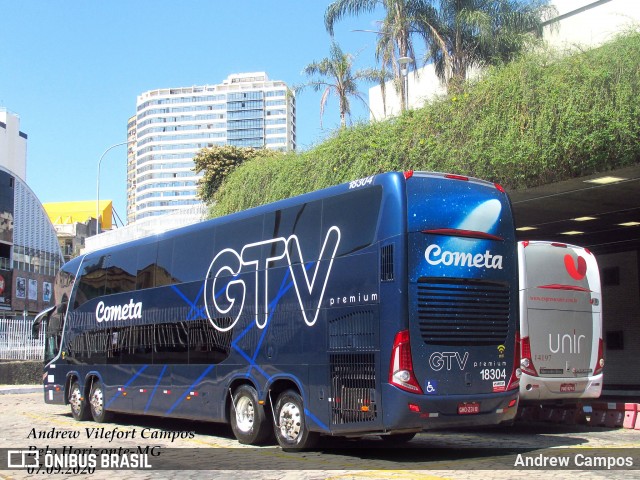 Viação Cometa 18304 na cidade de Belo Horizonte, Minas Gerais, Brasil, por Andrew Campos. ID da foto: 8220824.