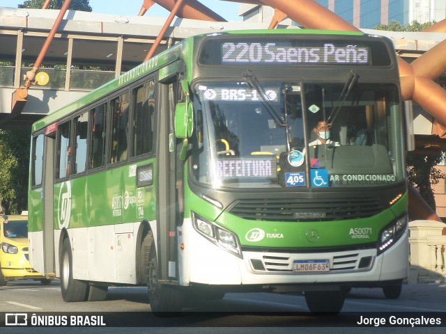 Tijuquinha - Auto Viação Tijuca A50071 na cidade de Rio de Janeiro, Rio de Janeiro, Brasil, por Jorge Gonçalves. Número da foto: #8220725.