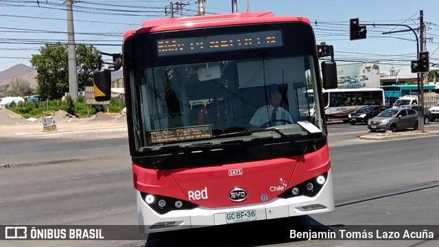 Metbus 1471 na cidade de Maipú, Santiago, Metropolitana de Santiago, Chile, por Benjamín Tomás Lazo Acuña. ID da foto: 8220814.