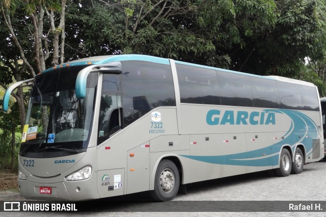 Viação Garcia 7322 na cidade de Piraí, Rio de Janeiro, Brasil, por Rafael H.. ID da foto: 8219202.