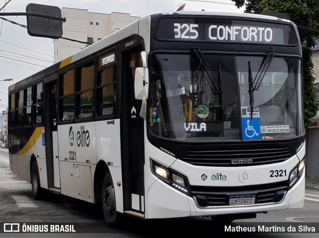 Viação Elite 2321 na cidade de Volta Redonda, Rio de Janeiro, Brasil, por Matheus Martins da Silva. Número da foto: #8219715.