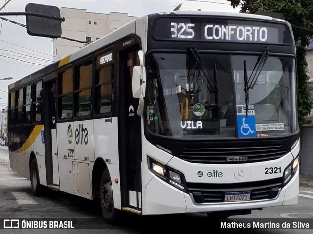 Viação Elite 2321 na cidade de Volta Redonda, Rio de Janeiro, Brasil, por Matheus Martins da Silva. ID da foto: 8219715.