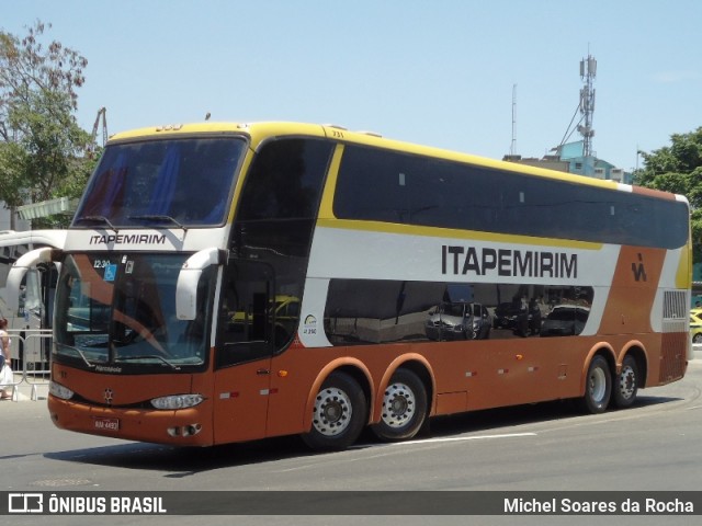 Viação Itapemirim 731 na cidade de Rio de Janeiro, Rio de Janeiro, Brasil, por Michel Soares da Rocha. ID da foto: 8223841.