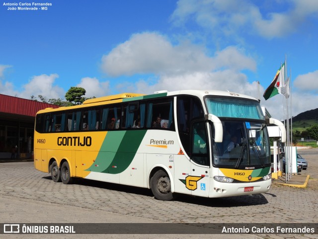 Empresa Gontijo de Transportes 14160 na cidade de João Monlevade, Minas Gerais, Brasil, por Antonio Carlos Fernandes. ID da foto: 8222097.