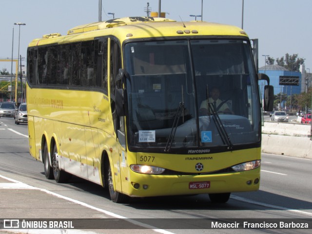 Viação Itapemirim 5077 na cidade de São Paulo, São Paulo, Brasil, por Moaccir  Francisco Barboza. Número da foto: #8223967.
