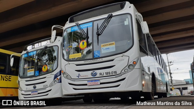 Viação Pinheiral RJ 189.016 na cidade de Volta Redonda, Rio de Janeiro, Brasil, por Matheus Martins da Silva. ID da foto: 8223248.