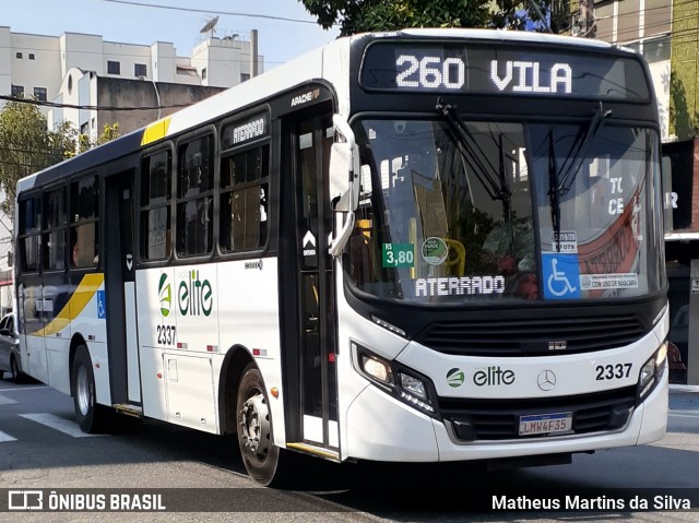 Viação Elite 2337 na cidade de Volta Redonda, Rio de Janeiro, Brasil, por Matheus Martins da Silva. ID da foto: 8223366.