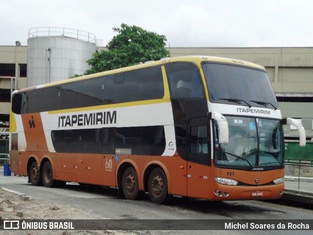 Viação Itapemirim 731 na cidade de Rio de Janeiro, Rio de Janeiro, Brasil, por Michel Soares da Rocha. ID da foto: 8223826.