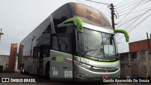 Viação Garcia 7167 na cidade de Ribeirão Preto, São Paulo, Brasil, por Danilo Aparecido De Souza. Número da foto: #8223404.